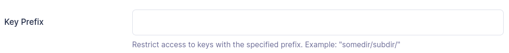 S3Private Key Prefix